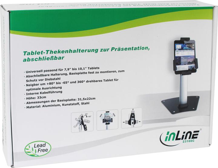 Produktbild InLine Tablet-Thekenhalterung zur Präsentation
