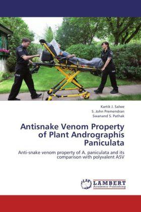 Produktbild Antisnake Venom Property of Plant Andrographis Paniculata (Deutsch, S. John Premendran, Swanand S. Pathak, Kartik J. Salwe, 2012)