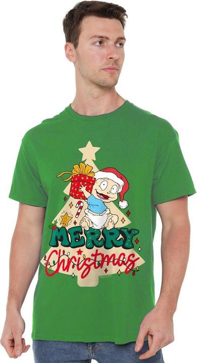 Immagine prodotto Rugrats Merry Christmas Maglietta Tommy Pickles Uomo (4XL)