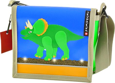 Cwirbelwind Kindergartentasche Triceratops Glitzer