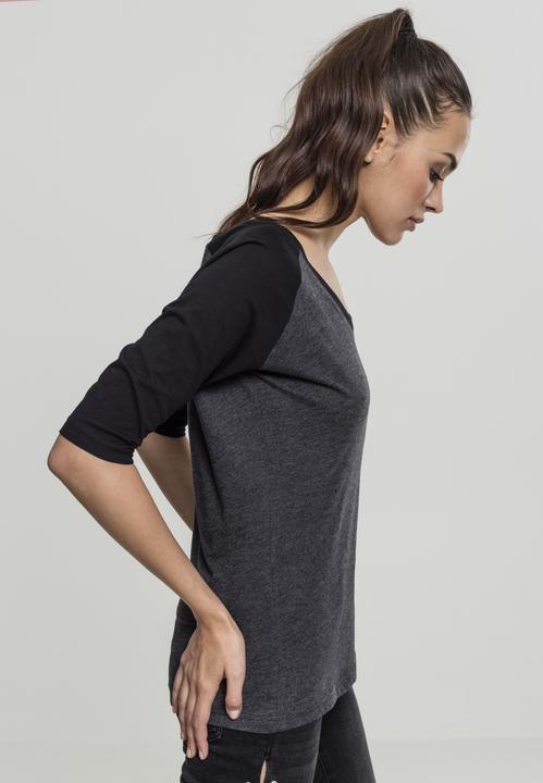 Immagine prodotto Urban Classics Tee Raglan 3/4 da donna a contrasto (XXL)