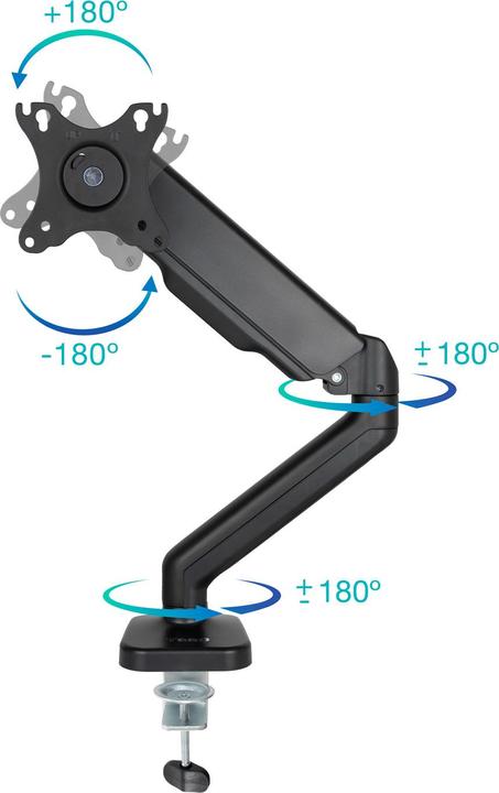 Produktbild Tooq Technology SOPORTE MESA PANT. GIRA INCLI 1 BRAZO 17-32 NEGRO (Tisch, 32")