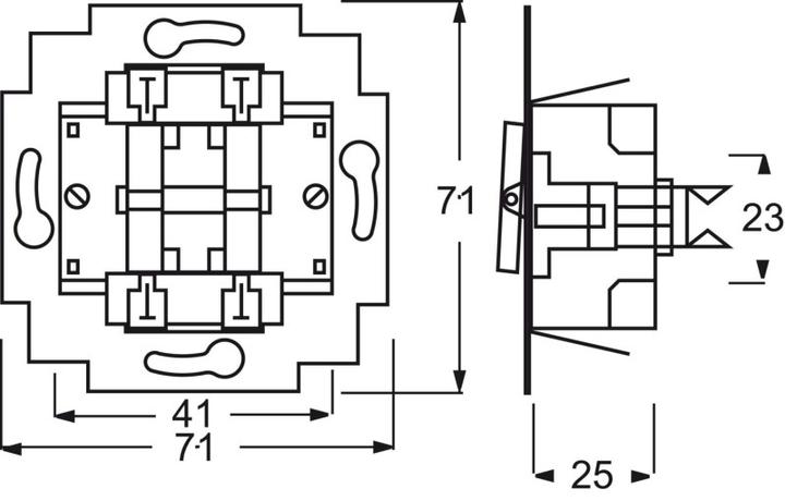 Actual product image Busch-Jaeger Series switch insert