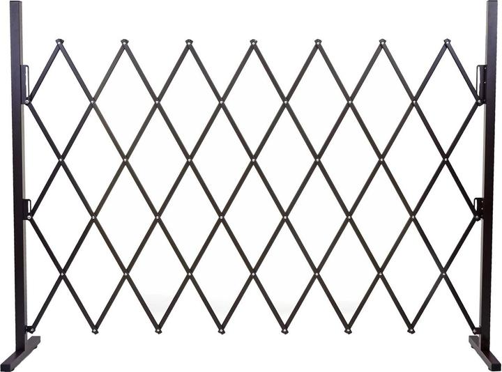 Produktbild Swisshandel24 Absperrgitter, Scherengitter Rankhilfe Tierschutzgitter ausziehbar, Alu braun - Höhe 153cm, Breite 2 (31 cm)