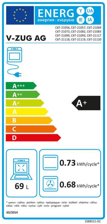 Energy Label V-Zug 2108200002