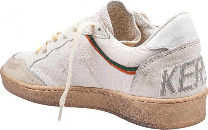 Actual product image Golden Goose sneakers ballstar in nappa and nylon color white/beige (41)