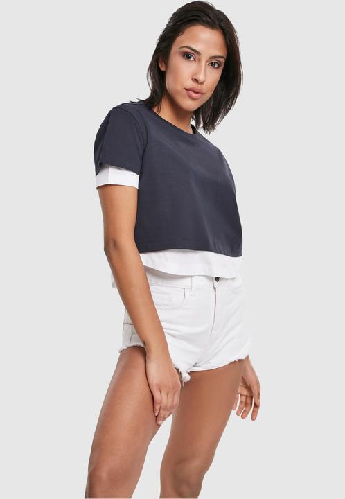 Produktbild Urban Classics Ladies Full Double Layered Tee (XL)