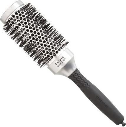 Actual product image Olivia Garden OLIVIA GARDEN Essential Blowout antystatyczna szczotka do modelowania włosów Classic Silver 45mm