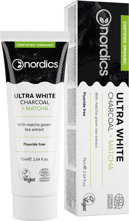 Image du produit Nordics Dentifrice blanchissant Charcoal & Matcha (75 ml)