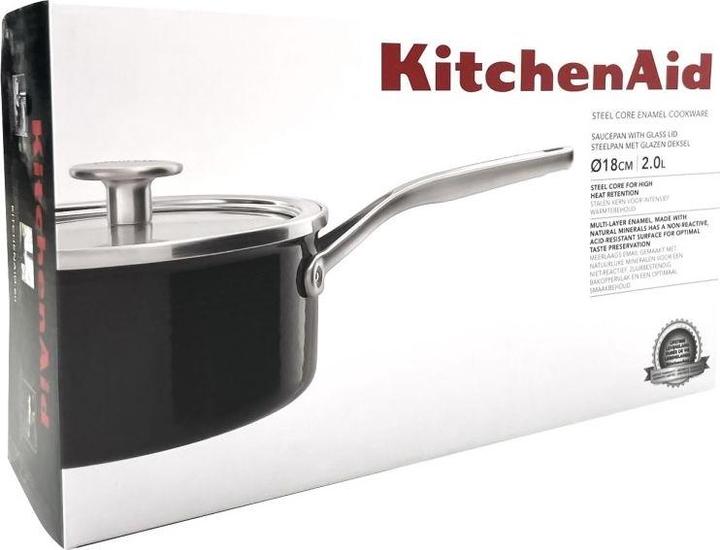 Actual product image KitchenAid Saucepan (18 cm, Pot, Stainless steel, Steel)