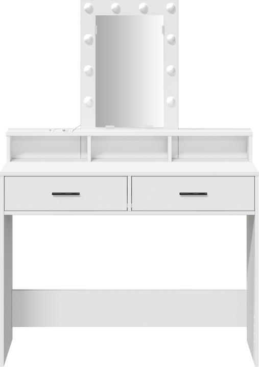 Produktbild VidaXL Frisierkommode Weiss MDF 100 x 41 x 140 cm Frisierkommode