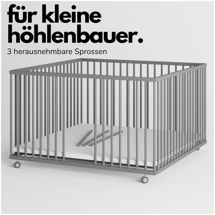 Produktbild Sämann Premium Laufgitter mit Schlupfsprossen (120 cm, 120 cm, Buche)