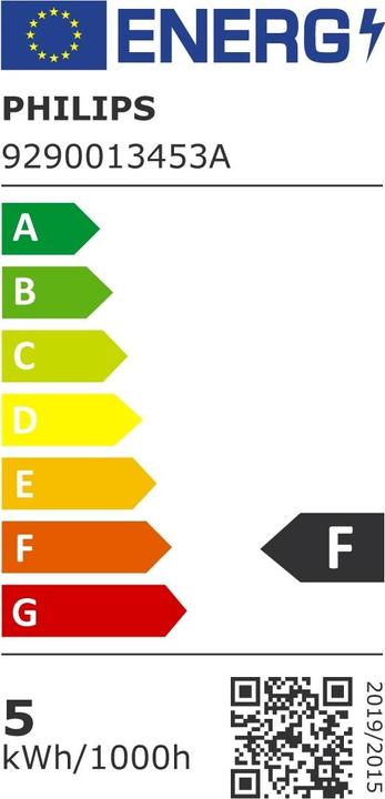 Energy Label Philips Lamp (E14, 4.30 W, 470 lm, 3 x, F)