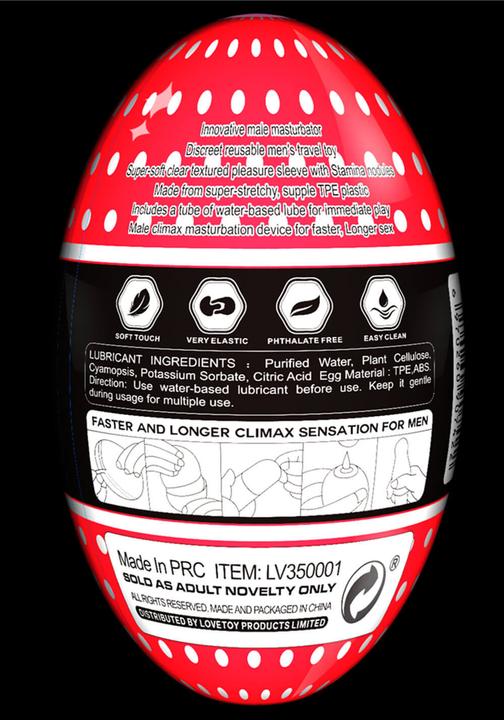 Actual product image Love Toy Giant Egg - Masturbation Egg
