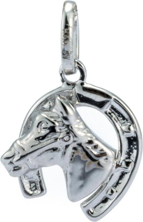 Andreani Pferdekopf mit Hufeisen (Silber)