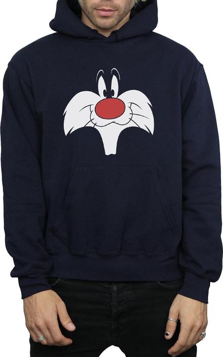 Immagine prodotto Looney Tunes Sylvester Big Face Felpa con Cappuccio Uomo (XL)