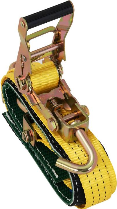 Produktbild MSW 4 Spanngurte Ratsche Autotransport Zurrgurt PKW Ratschengurt mit Haken 38,1 mm