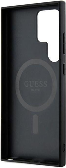 Immagine prodotto Guess custodia per S24 Ultra S928 GUHMS24LG4GFRK hardcase 4G Collection Leather Metal Logo MagSafe nero (Samsung Galaxy S24 Ultra)