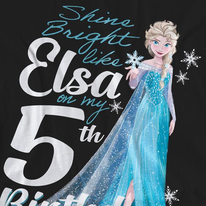 Produktbild Disney Frozen Bright Like Elsa TShirt 5. Geburtstag (XL)