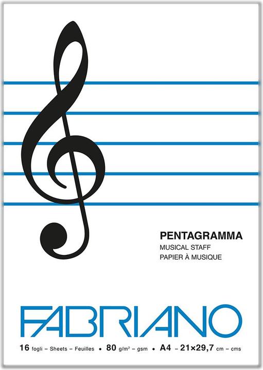 Produktbild Fabriano Pack 10 Musik-Notizbücher (A4)