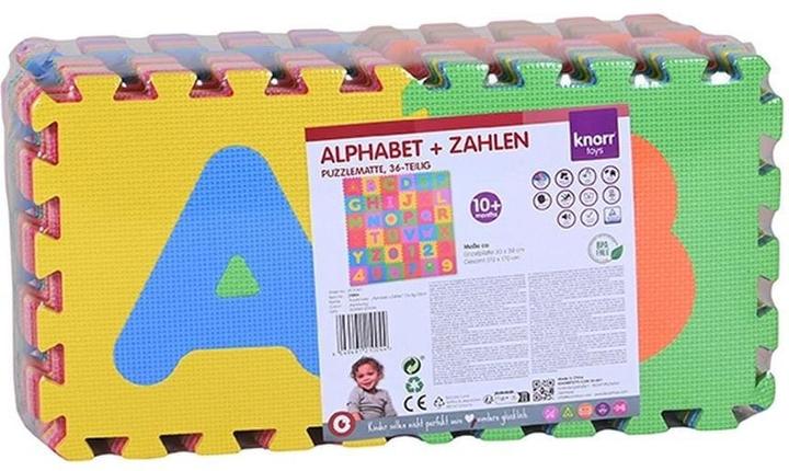 Actual product image Knorrtoys Puzzlematte - "Alphabet + Zahlen" /36-tlg./30cm (30 x 30 cm)