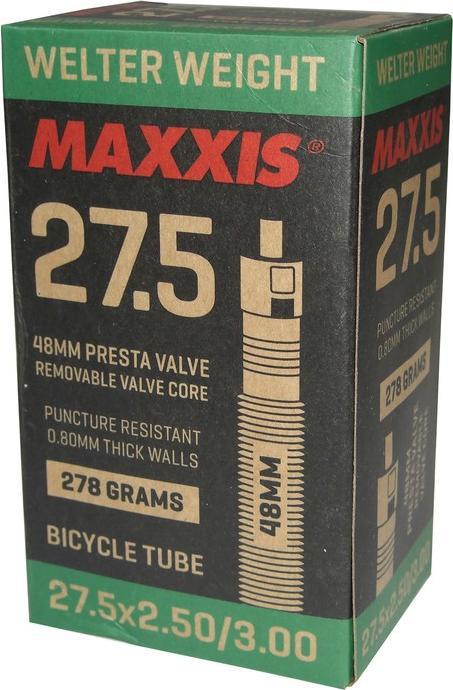 Actual product image Maxxis Welter Weight Tubular 27.5x2.5/3.0" (Presta (SV), 27.5", 48 mm)