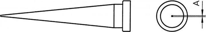 Productafbeelding Weller Erem LT T SOLDEERSTIFT 0,6MM (Soldeer voorverwarmingsplaat)