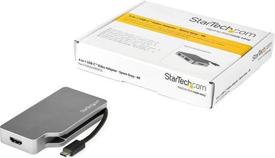 Actual product image StarTech USC-c on (VGA, DVI, HDMI, Mini DP, 10.40 cm)
