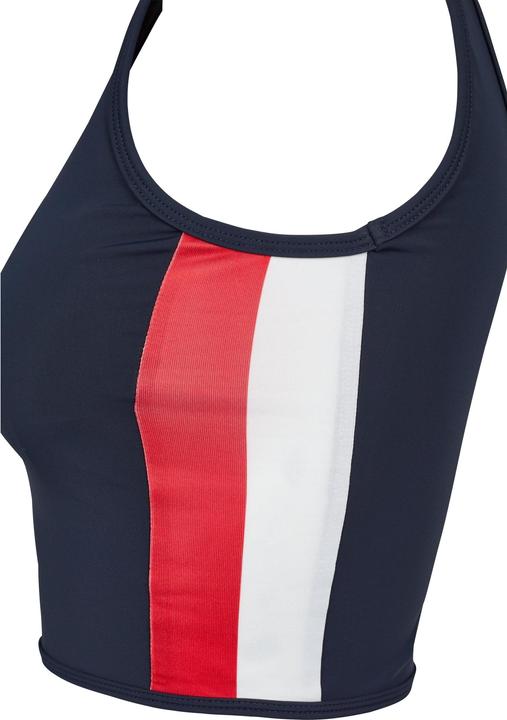 Actual product image Urban Classics Ladies Side Stripe Cropped Zip Top (S)