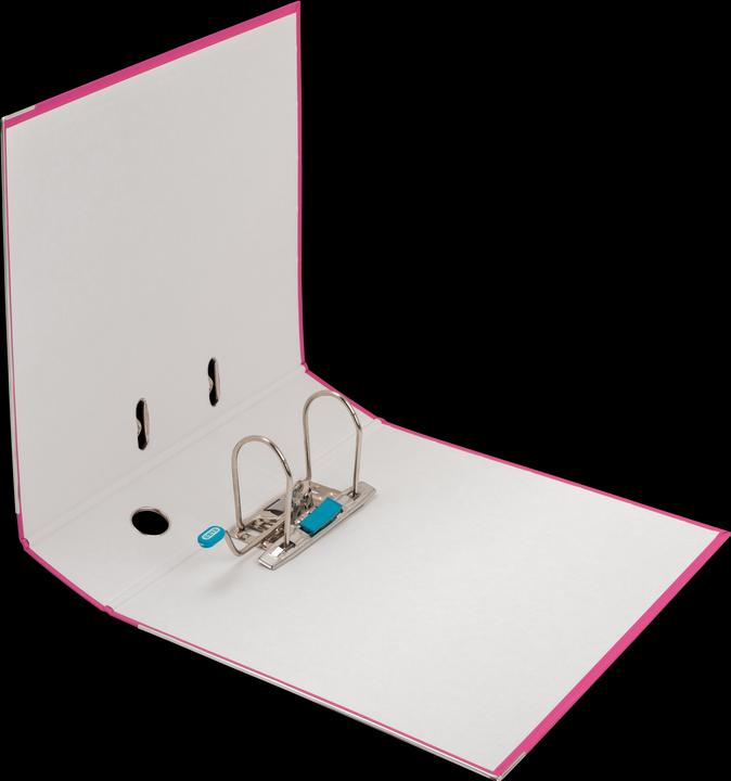 Actual product image Elba Folder smart pro, spine width: 80 mm, pink DIN A4, cover outside PP / inside paper, transparent (A4, 80 mm, 1 Piece)