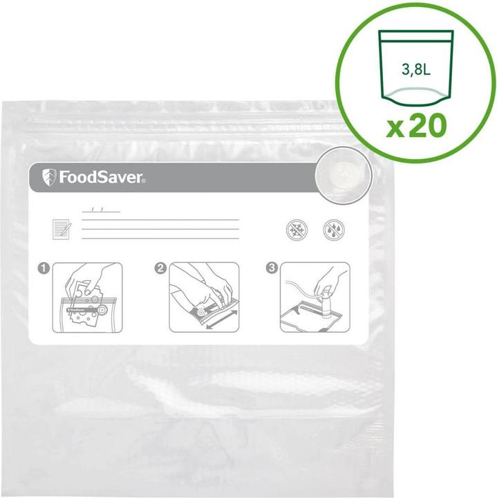 Produktbild FoodSaver Wiederverschliessbare Beutel (20 x)