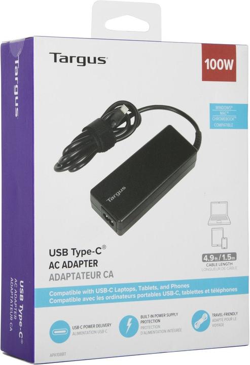 Image du produit Targus Chargeur USB Type-C 100W (100 W)