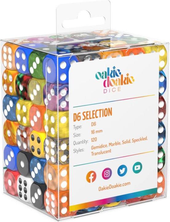 Produktbild Oakie Doakie Dice Retail Pack D6 16 mm Mixed