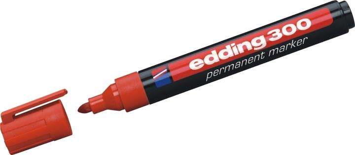 Produktbild Edding Permanent Marker 300 (Rot, 3 mm, 1 x)