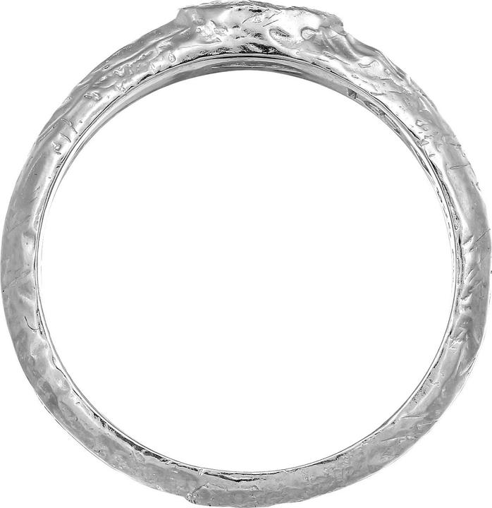 Actual product image Haze & Glory Ring Amethyst Light Green Rough Structure 925 Sterling Silver (58, 925 Silver)