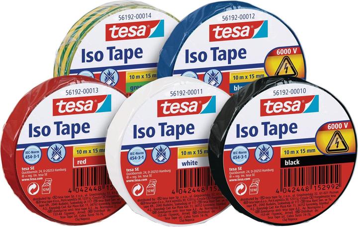 Immagine prodotto tesa Nastro isolante elettrico, nastro adesivo resistente al calore per isolare, riparare e impacchettare (15 mm)
