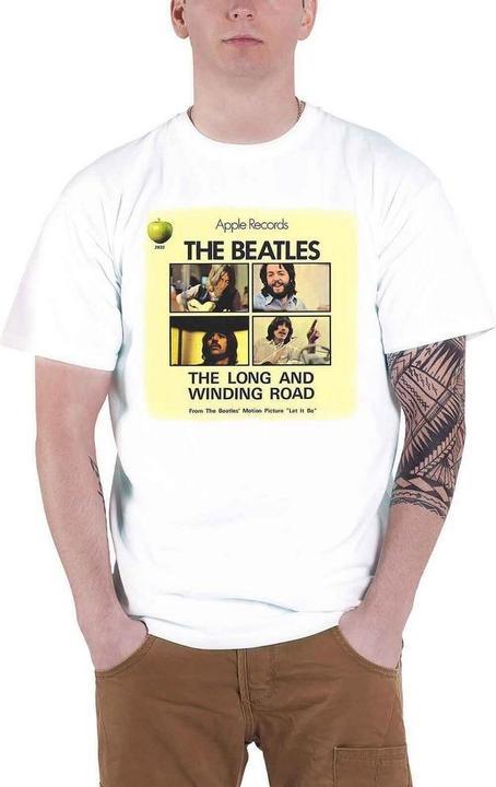 Actual product image Unisex Adult Long & Winding Road Back Print T-Shirt (XL)
