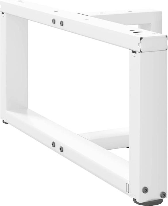 Actual product image VidaXL Coffee table legs T-shape 2 pcs. White 70x25x(30-31) cm Steel table leg