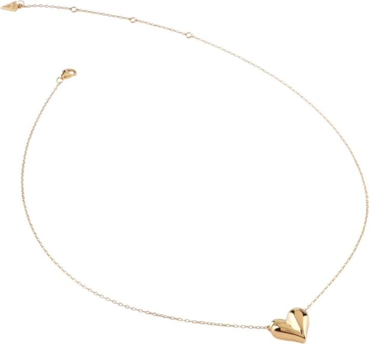 Guess 16-18" 13MM FLUID HEART NK Halskette (Silber 925, 41 cm)