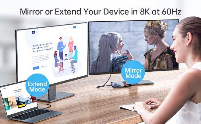 Produktbild Choetech USB-C Thunderbolt 4 Lade- und Datenkabel (0.80 m, USB 4.0, 100 W)