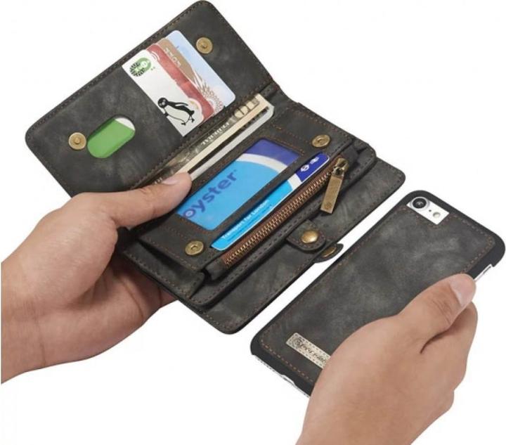 Immagine prodotto Caseme Custodia per carte di credito a portafoglio in vera pelle per Apple iPhone 8 (Apple iPhone 8)