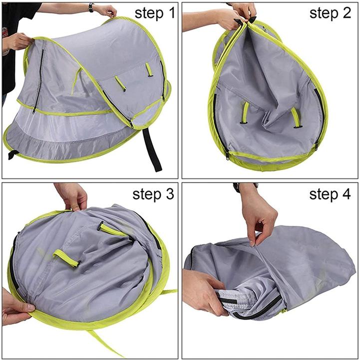 Image du produit ASMI Tente de plage pop-up pour bébé avec protection solaire UPF 50 (Tente de plage)