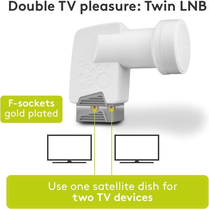 Image du produit Goobay Universal Twin (Twin LNB, 40mm)