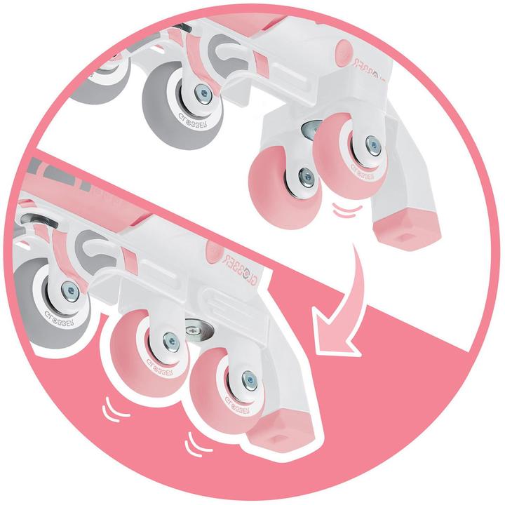 Actual product image Globber LEARNING SKATES 2in1 pastel pink, size 26-29 (29)