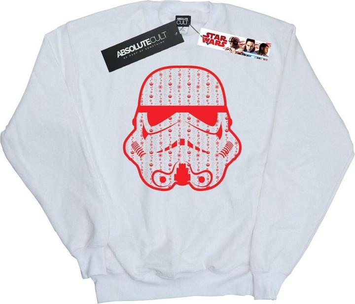 Star Wars Christmas Stormtrooper Helmet Sweatshirt (XL)