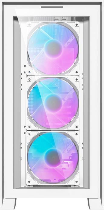 Actual product image Darkflash Tech Darkflash DRX90 Glass computer case (white) (ITX, ATX)