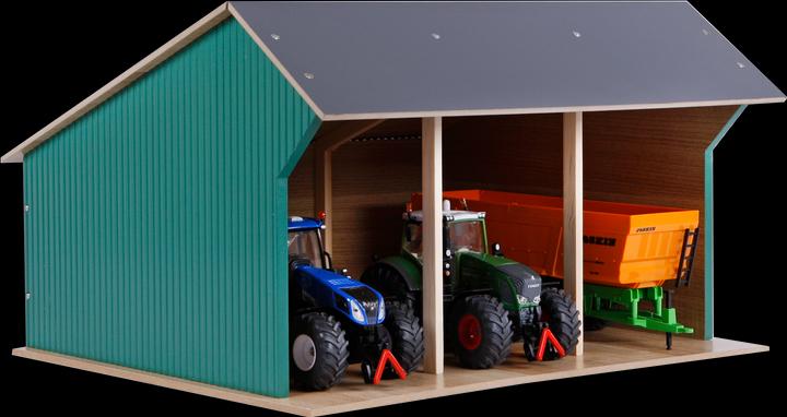 Image du produit Kids Globe Farming Hangar agricole pour tracteurs Large 1:33