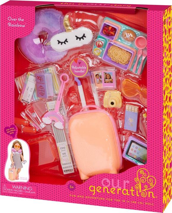 Productafbeelding Our Generation - suitcase set - rainbow (735345)