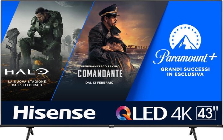 Immagine prodotto Hisense 43E7KQ (43", QLED, 4K, 2023)