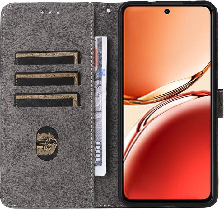 Actual product image Cover-Discount OPPO Reno12 F 5G - Leather case with RFID blocker (Oppo Reno12)
